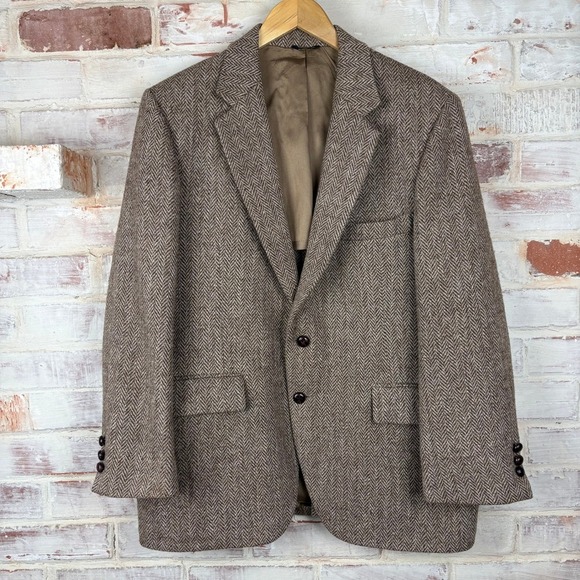 Harris Tweed Other - Harris Tweed 100% Scottish Wool Blazer Herringbone Heritage Tailored Old Money